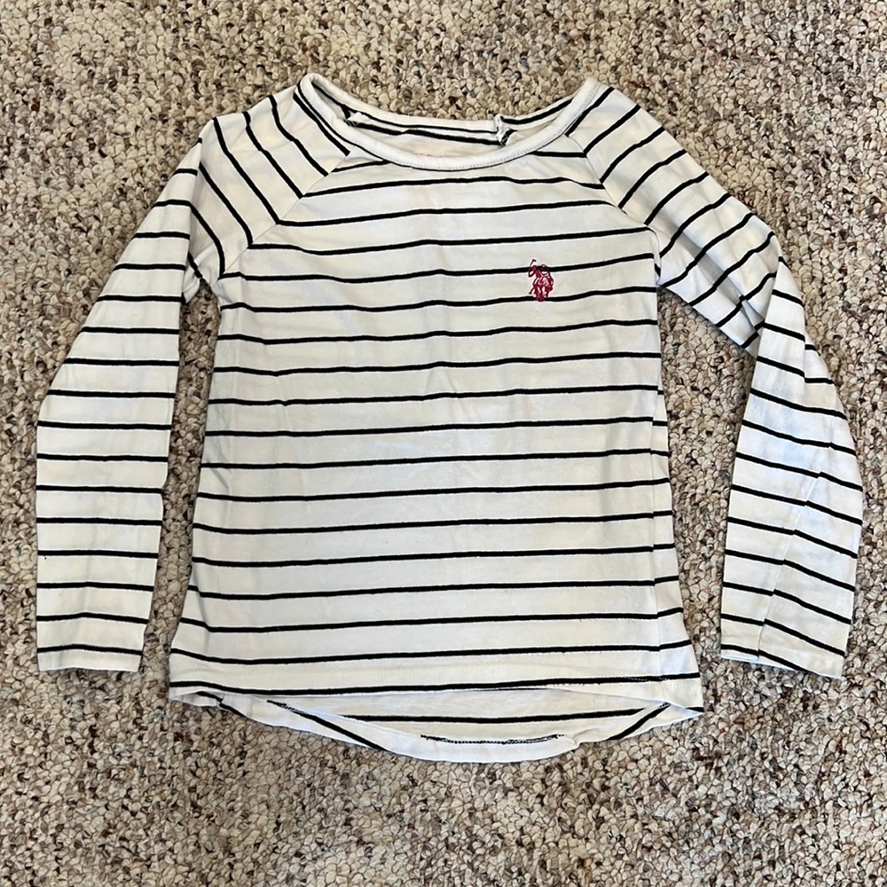 Girls long sleeve striped top